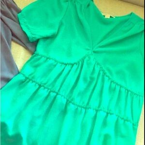 Michael Kors top deep plunge neckline  Size large blouse